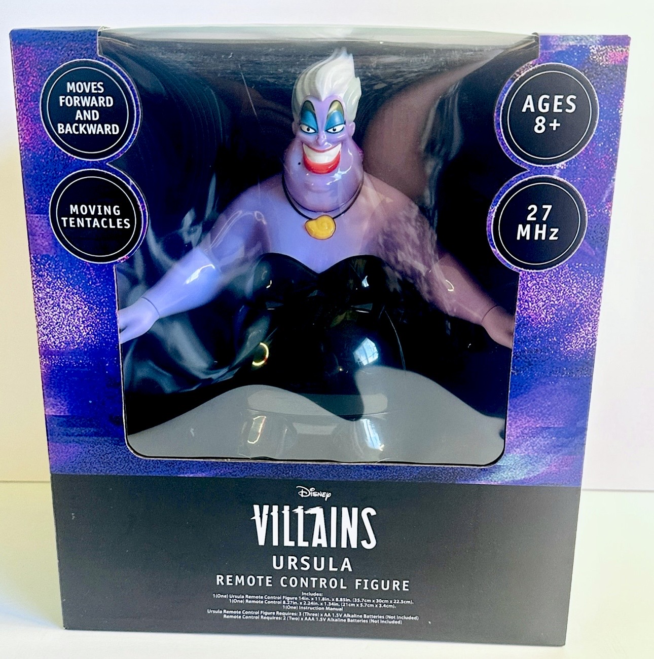 Disney Villains Ursula Large Remote Control Figure Wirh Moving Tenticals